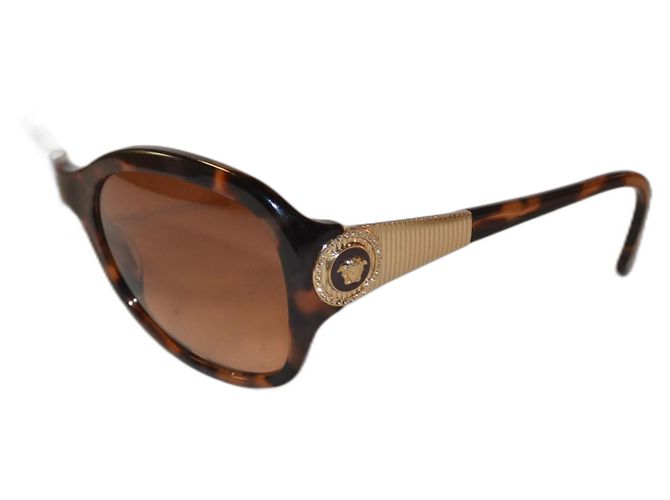 Occhiali da sole Versace 4237 Marrone Oro D'oro