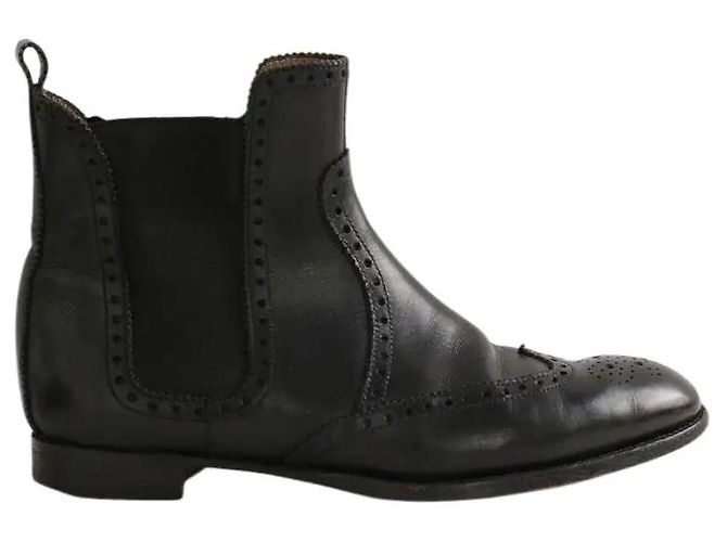 Hermès Black leather boots