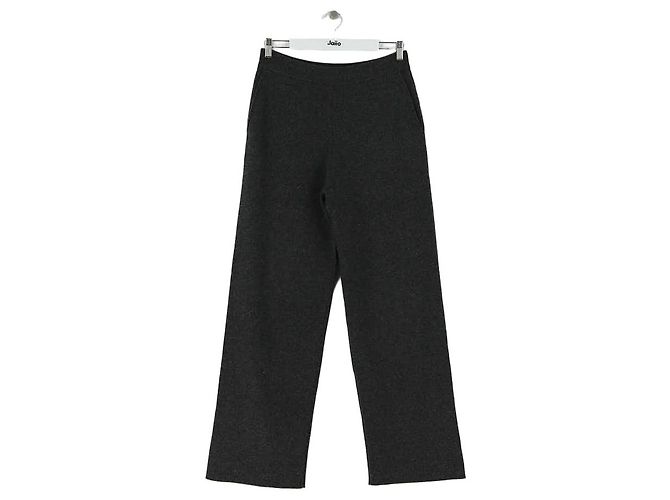 Eric Bompard Calça larga de cashmere cinza
