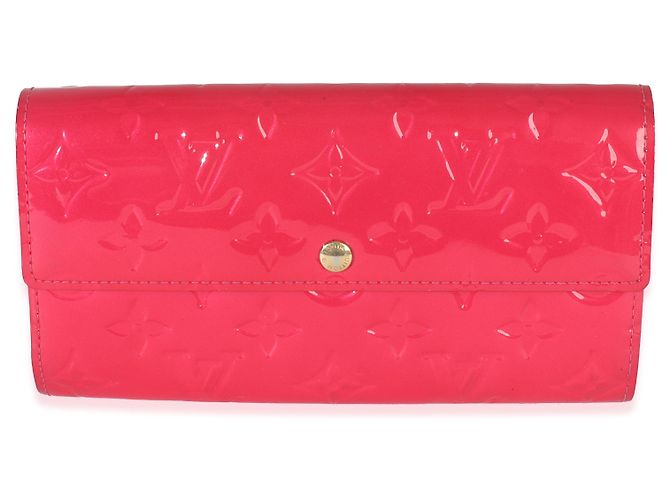 Cartera Sarah Monogram Vernis Rose Pop de Louis Vuitton Rosa