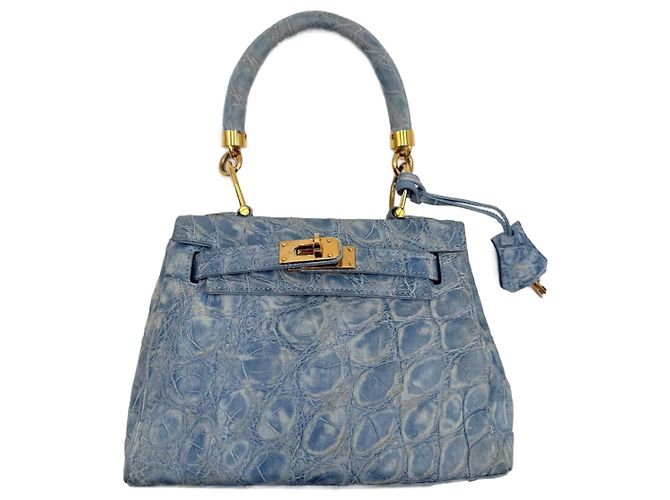 borsa tracolla Colombo 1937 Milano Blu chiaro