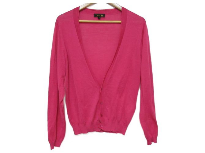 Autre Marque Drawer Seidenstrickjacke Pink