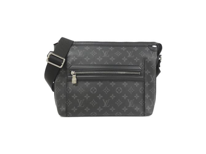 Louis Vuitton Monogram Eclipse Odyssey Messenger PM Shoulder Bag Black