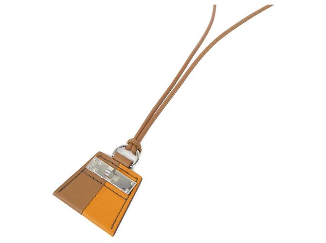 Collana Hermès Mon Petit Kelly PM D'oro Arancione