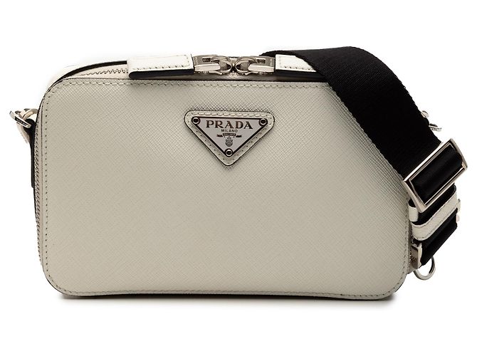 Cruzada Brique Saffiano Blanca de Prada Blanco Blanco roto