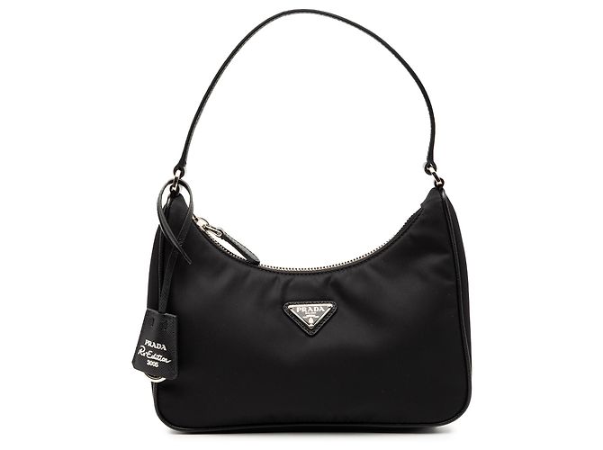 Re-Edition Prada Black Re Nylon Re Edition 2005 Shoulder Bag