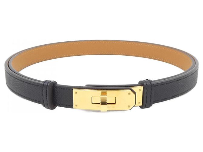 Hermès Kelly 18mm Schwarzer Standardgürtel