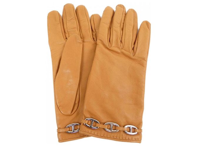 Hermès Hermes Brown Warm Gloves