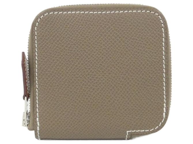 Silk In Porte-monnaie Della Cavalleria Hermès Taupe