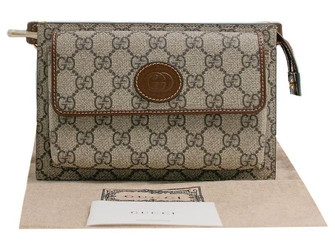Gucci Cinto Sling de couro GG Monogram Marrom