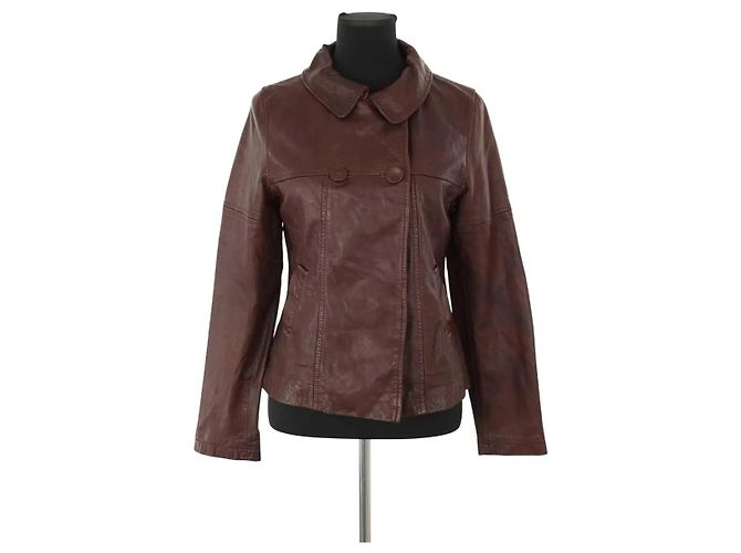 Hartford Brown leather jacket