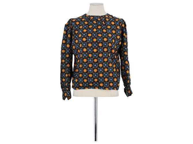 Saint Laurent Blusa de linho marrom