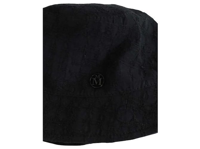 Maison Michel Cappello pescatore in cotone nero