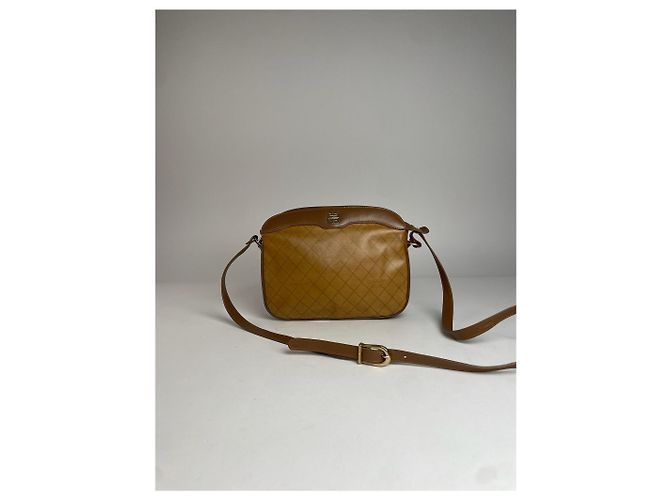 Vintage Givenchy Leather Shoulder Monogram Bag Brown