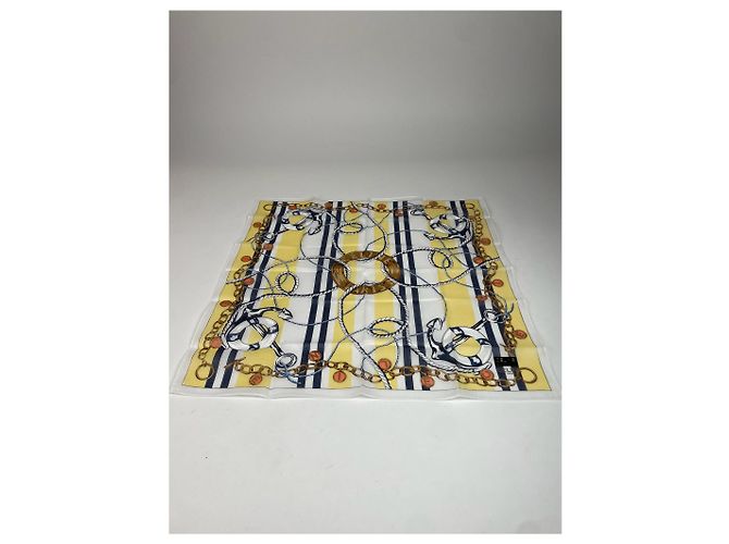 Céline Sciarpa Vintage Celine Barocca Giallo 