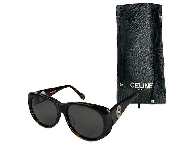 Céline Occhiali da sole vintage Celine Paris marroni