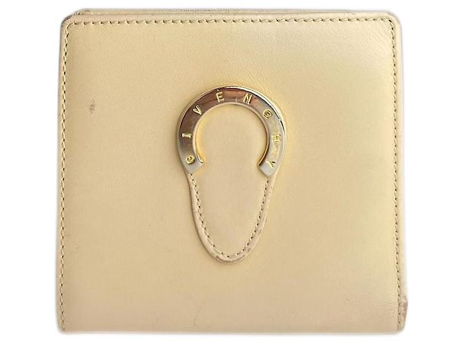 Vintage Givenchy Leather Wallet Beige