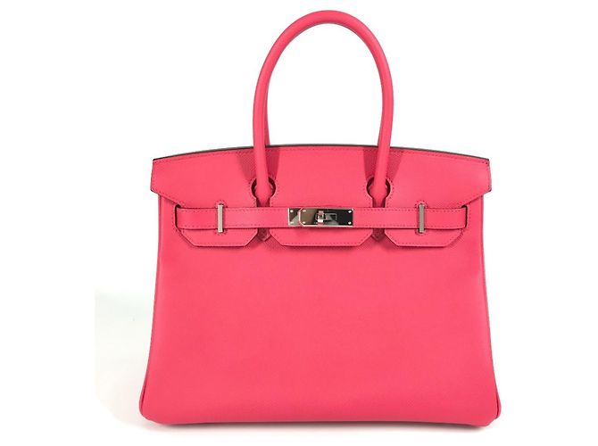 Bolsa Tote Hermès Birkin 30 em Rosa