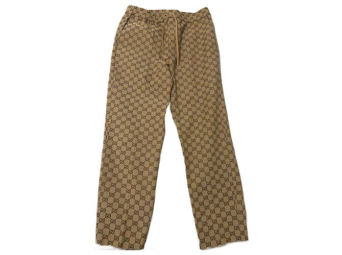 Gucci GG Canvas Jogging Pants Beige