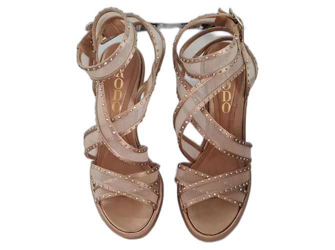 Rodo Sandalen aus Leder Gold Größe 36 Golden