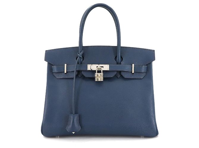 Hermès Birkin 30 Epsom blaue Handtasche