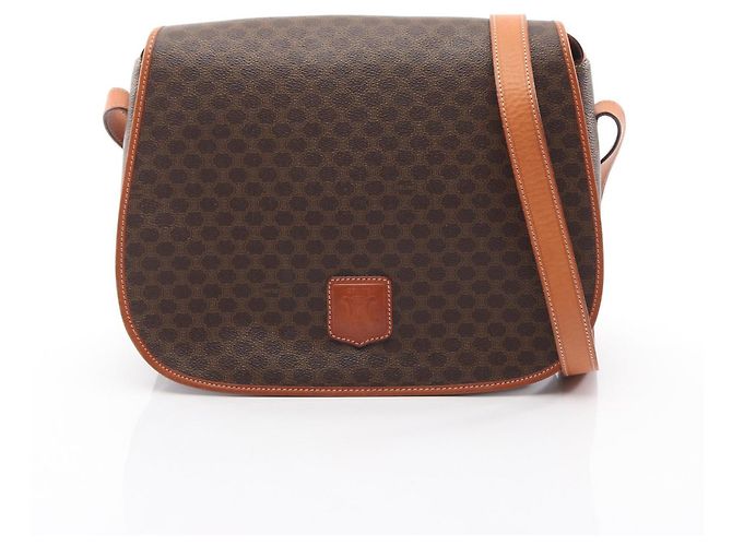 Céline Bolsa de Ombro Celine Macadam Marrom