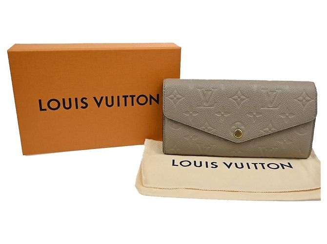 Cartera Sarah Louis Vuitton Monogram Empreinte Beige