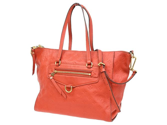 Bolso Lumineuse de cuero Monogram Empreinte PM Louis Vuitton Roja