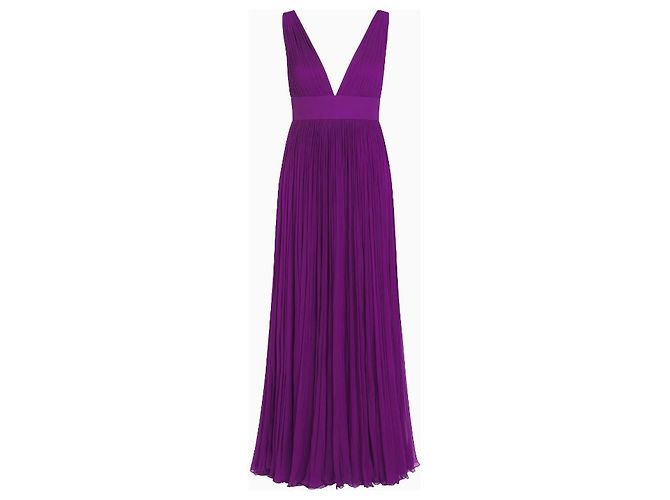 Elie Saab Kleid, Modell Plissee Orchidee SS2008. Lila