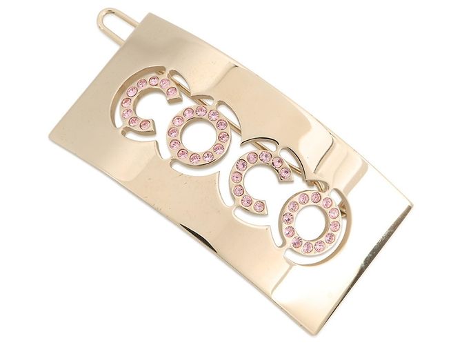 Fermaglio in strass CHANEL COCO Rosa D'oro