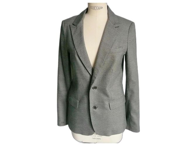Zadig & Voltaire ZADIG ET VOLTAIRE LUXUS Jacke Virginie bis in grau TM TBE