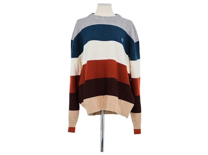 Kitsune Brauner Wollpullover Wolle