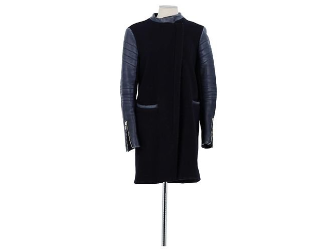Maje Black wool coat