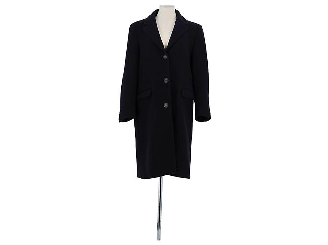 Gerard Darel Schwarzer Wollmantel