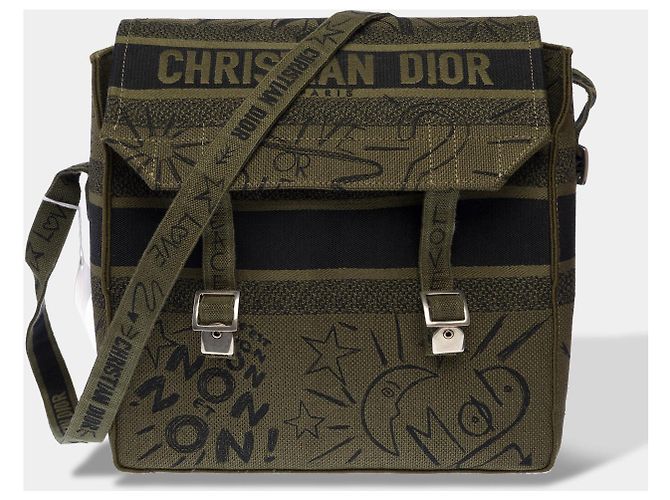 Sac DIOR en Toile Vert - 103125