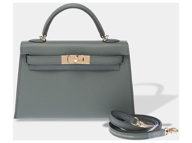 Hermès Bolsa HERMES Kelly Mini em Couro Verde - 103147