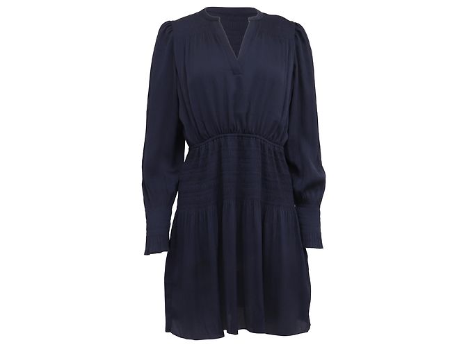Ba&sh Kosee Dress in Navy Blue Polyester