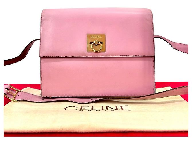 Céline Sac à main en cuir Celine Rose