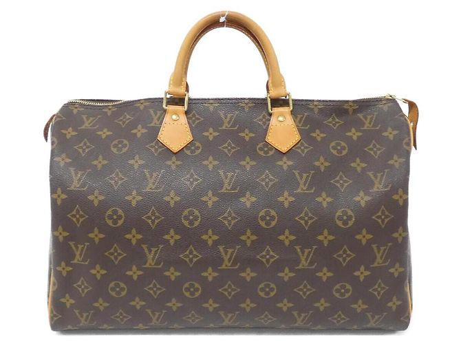 Bolsa Boston Monogram Speedy Louis Vuitton Marrom