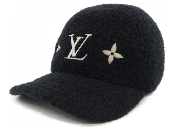 Cappello Woolgram Flight Mode Louis Vuitton Nero Cotone