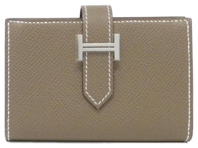 Portefeuille Mini Epsom Béarn d'Hermès Marron