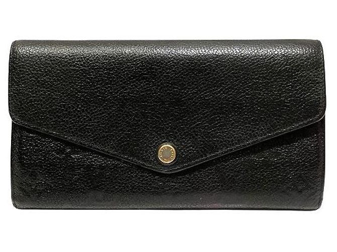 Cartera Larga Sarah Monogram Empreinte de Louis Vuitton Negro