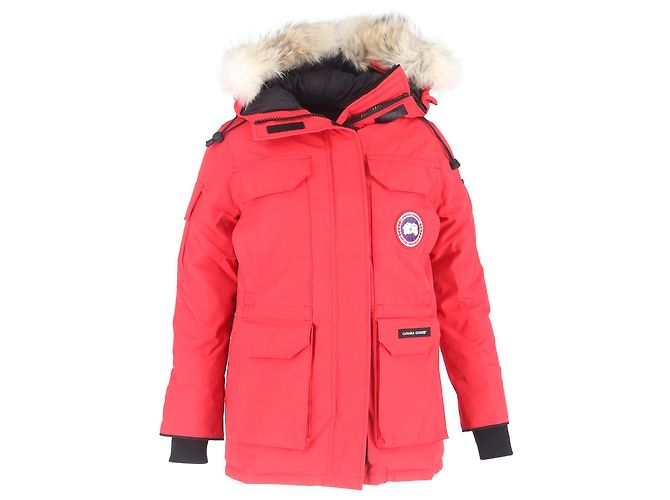 Parka Expedition Canada Goose Fusion Fit in Poliestere Rosso