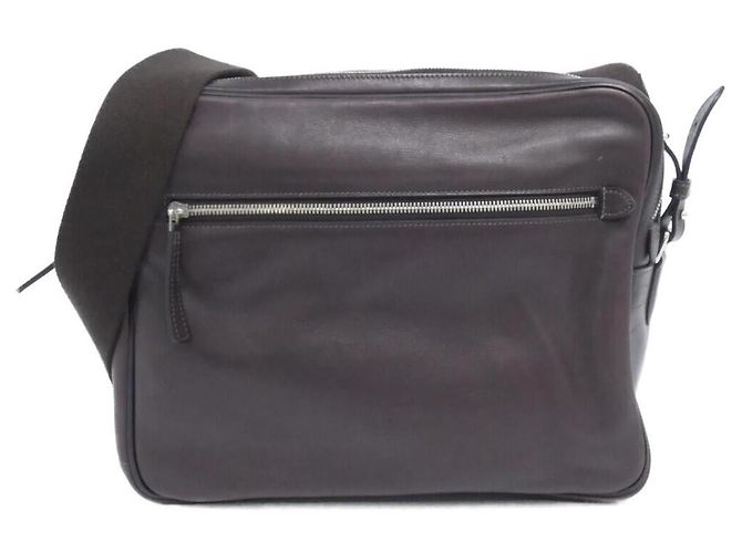 Evelyne Sac à épaule Hebdo Reporter Evergrain d'Hermès Marron