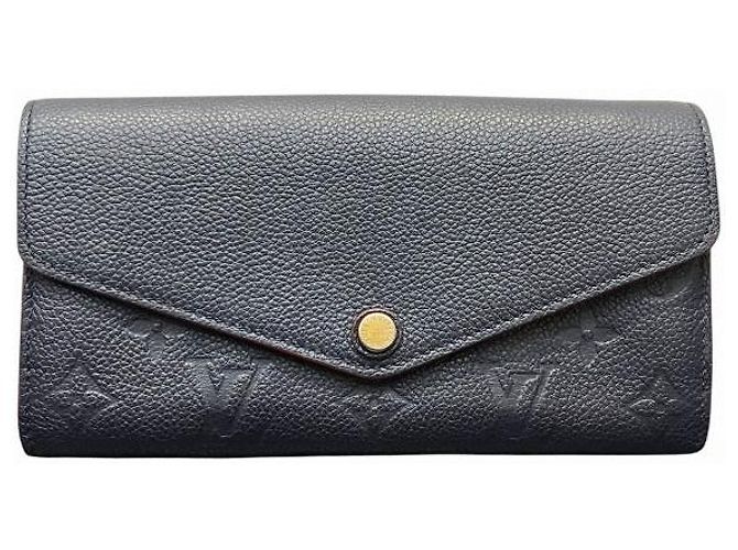 Portafoglio Lungo Sarah Monogram Empreinte di Louis Vuitton Blu