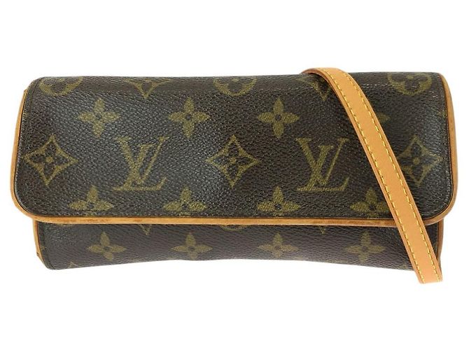 Borsa Pochette Twin PM Monogramma Louis Vuitton Marrone