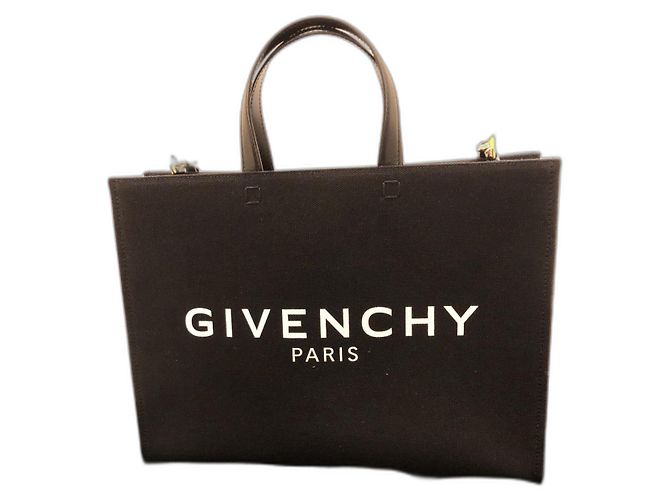 Givenchy G-Tote Medium Tasche Schwarz Baumwolle 