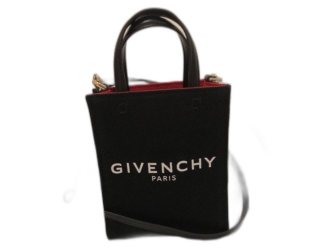 Givenchy G-Tote Mini Verticale Nero Cotone