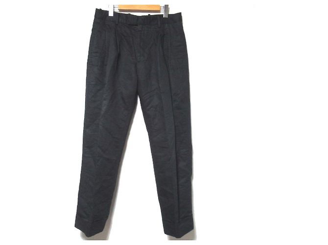 Calças de linho e algodão com 3 pregas Paul Smith