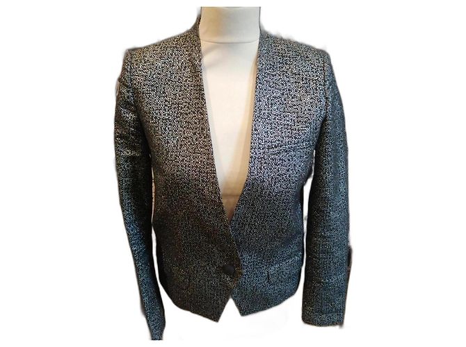 Zadig & Voltaire metallischer holografischer Blazer